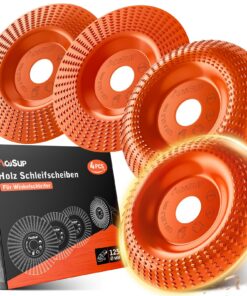 AojSup Extra Scharfe Holz Schleifscheibe 125mm - Für Wurzelfräser, Lackfräser und Baumstumpffräser - Optimale Raspelsche