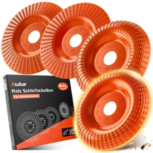 AojSup Extra Scharfe Holz Schleifscheibe 125mm - Für Wurzelfräser, Lackfräser und Baumstumpffräser - Optimale Raspelsche