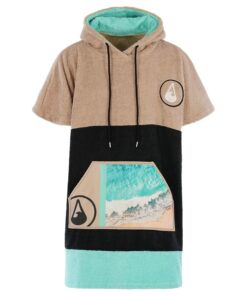 WAVE HAWAII Barravento Surfponcho 160-190 cm 100% ÖKO Baumwolle für Surfen Strand Herren Damen