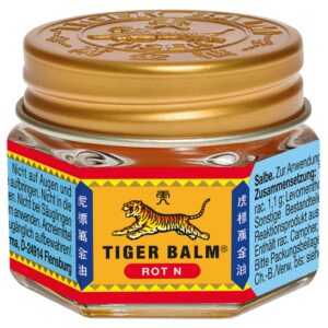 TIGER BALM® ROT N (1 x 19,4 g) - Baume zur Erhöhung der Hautnährung und Durchblutung für Schmerzbeseitigung, ideal für R