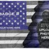 Personalisierte Namensschild Fotodecke für Polizei-Offiziere Geschenk Kundenbesondere Polizeifotodecke Benutzerdefiniert