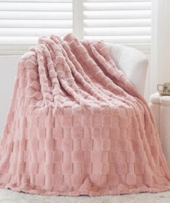 Gewichtsdecke Sherpa, wendbar und maschinenwaschbar (Pink 70x100CM)