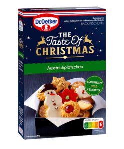 Dr. Oetker Ausstechplätzchen – Weihnachtskekse für einfache Backerei, backfertig aus Mürbeteig, 6er Pack für Familienfei