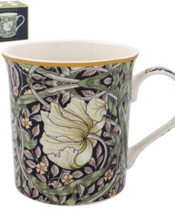 The Leonardo Collection William Morris Pimpernel Ascot Tasse - stilvolle Keramikbecher für Zuhause und Küche | Geburtsta