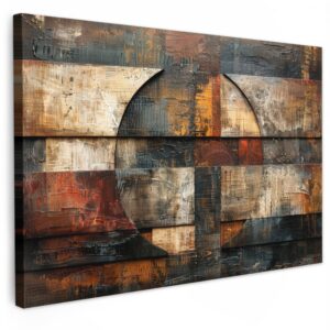 MuchoWow Wandbilder Groß 120x80 cm XXL Schlafzimmer Home Deko - Modern - Vintage - Braun - Fotoleinwand - Wand Dekoratio