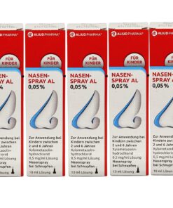 Nasenspray für Kinder von AL I 5x 10ml I gratis PharmaPerle Duschgel inclusiv