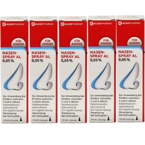 Nasenspray für Kinder von AL I 5x 10ml I gratis PharmaPerle Duschgel inclusiv