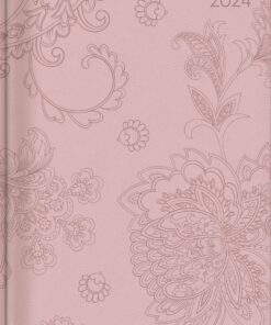 Ladytimer Deluxe Salmon 2024 - Taschen-Kalender für Professionelle - mit Woche pro Seiten - Alpha Edition - 128 Seiten -