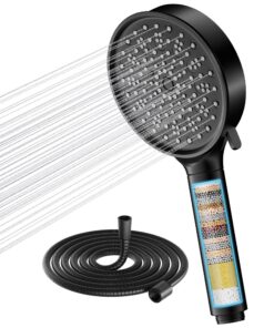 Cobbe Filter Duschkopf mit Hochdruck Handbrause für Haushalte mit Hartem Wasser