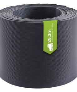 Hart-PVC Sichtschutzstreifen Anthrazit RAL7016 - Blickdicht Windschutz für Zaune - 30 Stück x 2,525m - Doppelstabmatten