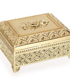SUMTree Vintage Schmuckkästchen für Ring Armband Ohrringe Golden