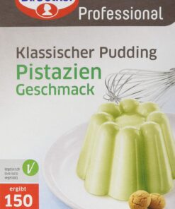 Dr. Oetker Professional Klassischer Pudding mit Pistazien-Geschmack |für Erwachsene| bei Party-Gaben