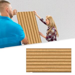 Minglez Kunststoff-Deckenplatten für Küche: Dekorative Tapete mit Holzstruktur (100-Pack/18㎡)
