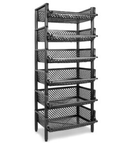 ARTECSIS Korbregal aus Kunststoff - stapel- und erweiterbar, für Hausnutzer als Speicherlösung,ideal für Küche, Garage,