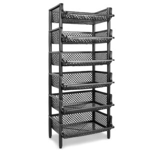 ARTECSIS Korbregal aus Kunststoff - stapel- und erweiterbar, für Hausnutzer als Speicherlösung,ideal für Küche, Garage,