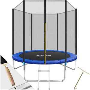 tectake® Springtrampline, Outdoor Trampolin, Familie und Kinder Ausdauersport Zuhause, Balancierübungen Kinder, mit Sich