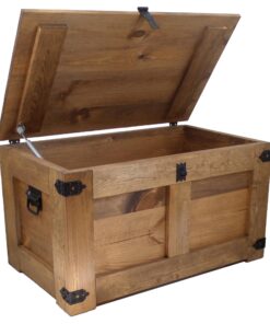 CREATIVE COOPER Braun Eco Holzöl Aufbewahrungsbox für Kinder, rustikal gestaltet, 77x49x45 cm | CREATIVE COOPER Rustika