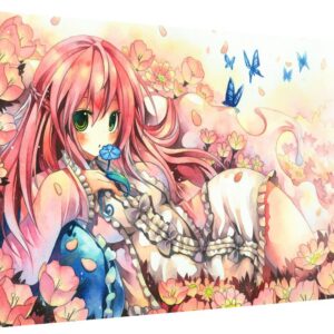 PICANOVA Flowery Rest Leinwanddrucke - 120x80cm für Zimmerschmuck im Schlafzimmer und Wohnzimmer | Edelstahlrahmen inkl