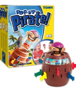 TOMY Offizielles Kinderspiel Pop Up Pirate - Hochwertiges Aktionsspiel für Familie und Kinder - Piratenspiel zur Geschic
