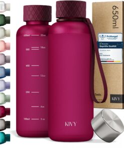 KIVY Trinkflasche 650ml BPA-frei Auslaufsicher für Kinder & Erwachsene