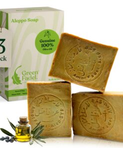Aleppo Seife Original 100% Olivenöl Handgemacht Vegan 3x 200g
