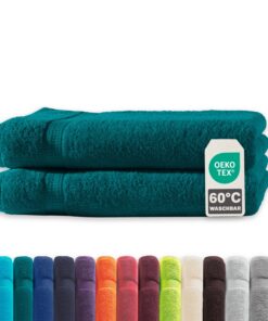 Müskaan® Frottee Handtuch-Set 2er – 100% Baumwolle, 500 g/m² – 70×140 cm