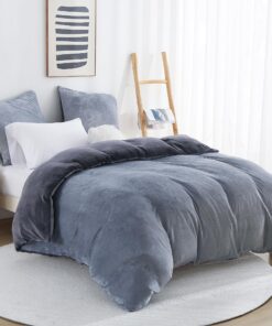 Viviland Winter Flanell Bettwäsche 135x200cm - Warm und Kuschelig für den Winter - Dicke Fleece Bettdeckenbezug mit Reiß