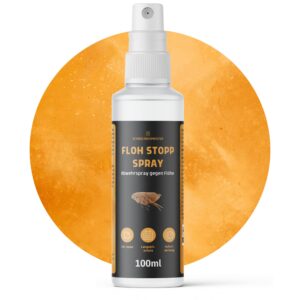 Floh Stopp Hoch konzentriert Spray – Wohnung & Möbel – LANGZEITWIRKUNG – Für Innen & Textilien – Anti Flohspray