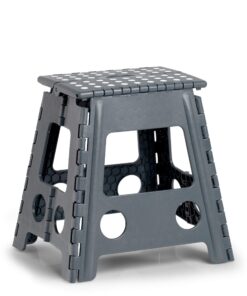 Zeller Premium Klapphocker faltbar anthrazit TÜV geprüft 150 kg belastbar 38,5 x 31,5 x 39 cm