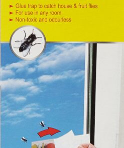 Agralan Aeroxon MX052 Fliegenfalle für Fenster - Effektive Fliezenƒangelage mit 4 Fallen - Ideal für Familien mit Kinder