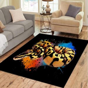 Okoikfc Wohnzimmerteppich 60x120 cm 3D Wilde Tiere, rutschfest, waschbar, Deko für Kinderzimmer und Schlafzimmer