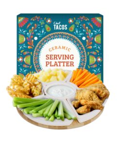 Snackteller Drehservierteller 26 cm - Hochwertige Keramikschalen für Snacks Dips Obst - Mehrere Schalen mit Drehfunktion