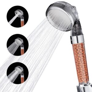 Cobbe Hochdruck Filtrations Duschkopf für Ersparnis von Wasser und Hartwasser | Cobbe 3-Auslassmodi Duschkopf - Ideal f