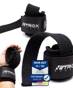 NetroxSports Lifting Straps Schnelle Zughilfe für Krafttraining - Ideal für Männer & Frauen - Fitness, Bodybuilding, Gym