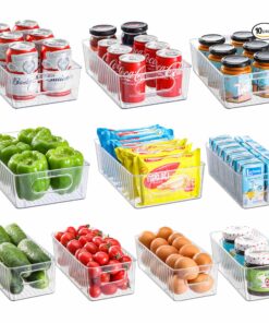 Kühlschrank Organizer Set 10er Set 2 Größen BPA-frei für Küche & Speisekammer