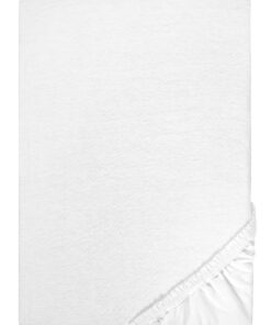 Markenbettwäsche Castell Schlafkomfort 0077113 Spannbetttuch Jersey Stretch 1x 90x190 cm - 100x200 cm, weiß
