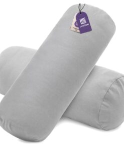 2er Pack Nackenrollenbezüge mit Reißverschluss – weich, waschbar und trocknergeeignet – Bezüge für Nackenstützkissen, 10