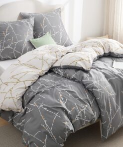 BEDSURE Bettwäsche 135x200 4-teilig Bettbezug - ÖKO-TEX STANDARD 100uell BEDSURE Bettwäsche 135x200 2er Set mit 2 Kissen
