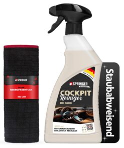 SPRINGER RX5600 Cockpit-Reiniger 500 ml + Zubehör - Made in Germany - Versiegelt & schützt - Innenraumreiniger antistati
