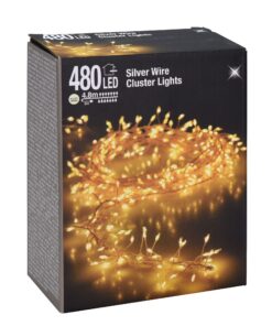 Spetebo Cluster Micro Lichterkette 480 LED warmweiß - 480 cm - perfekt für Innen- und Außenausschmückung | Spetebo Clus