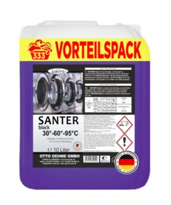 Lorito Santer Black 225 - Kraftvoll pflegt Schwarze Wäsche, Erhält Farbintensität, 10L Flüssig-Waschmittel - Bis zu 333