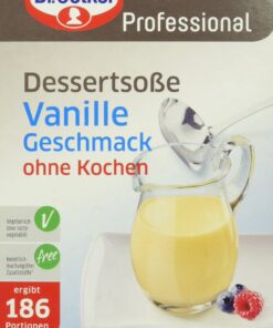 Dr. Oetker Professional Vanille-Dessertsoße - Kein Kochen Notwendig - 1 kg Soßenpulver für Einspeisenocyclus