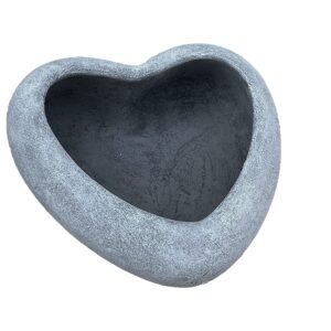 StoneandStyle Pflanzherz mittelwasserfest frostfest für Rasen und Blumengässchen-design