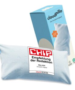 Cloudpillo Ergonomisches Memory-Foam-Kissen 40x80 cm für Seitenschläfer – atmungsaktiv und hypoallergen Cloudpillo höhe