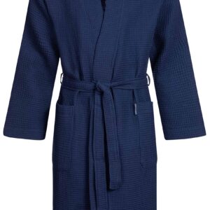 Herren Morgenstern Bademantel, leichter Waffelstoff, 100% Baumwolle, OEKO-TEX STANDARD 100 | Morgenstern Bademantel für