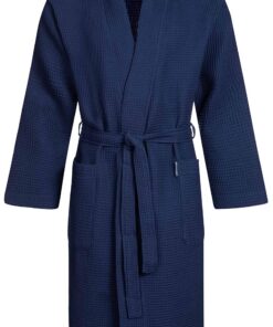 Herren Morgenstern Bademantel, leichter Waffelstoff, 100% Baumwolle, OEKO-TEX STANDARD 100 | Morgenstern Bademantel für