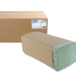 Funnypapierhandtuch ZZ-Falz 25x23cm 5000 Blatt grün 1er Pack