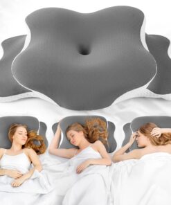 Orthopädisches Memory Foam Kissen gegen Nackenschmerzen für Seiten-, Rücken- & Bauchschläfer