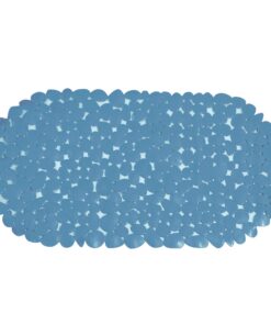 MSV Badewannenmatte - Grau - 12 cm - Polyvinylchlorid (PVC) - Anti-Schlitteling - Badetröpfchen absorbierend - Hochwerti