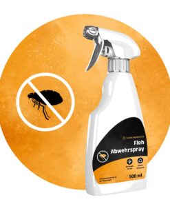 Schädlingsmeister Floh Abwehrspray - 500 ml - Schutz mit Eukalyptus & Chrysanthemum-Extrakt - Flöhe bekämpfen - Made in